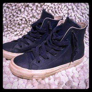 Kids Converse leather high tops